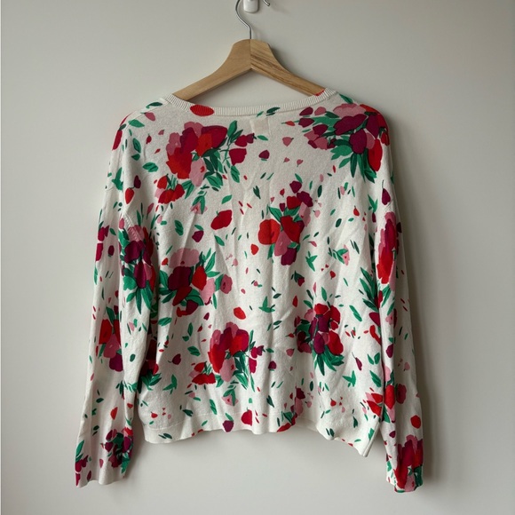 Floral V-Neck Cardigan - Picture 2 of 5
